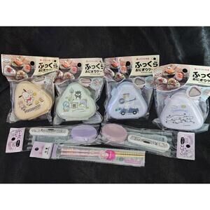 Sanrio Japan Onigiri Case Set Pochacco Cinnamoroll Badtz Maru Bento Kawaii